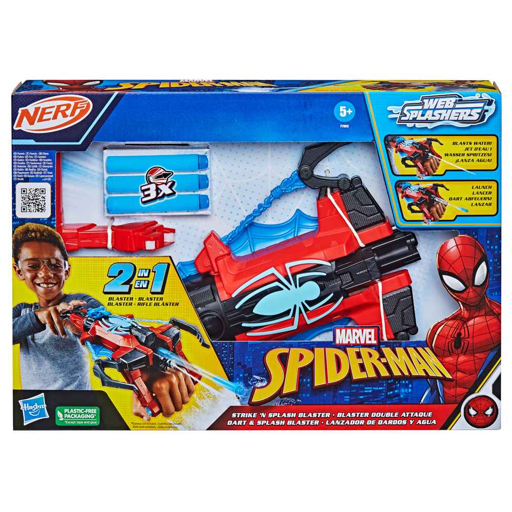 Λαμπάδα Nerf Spider-Man 2In1 Water Webs Blaster F7852 - NERF