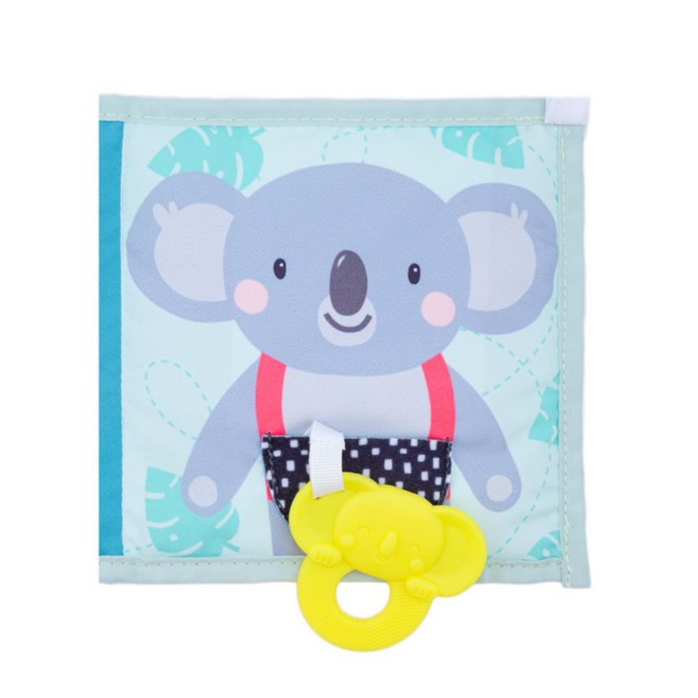 Taf Toys Koala Clip-on Pram Book Μαλακό Βρεφικό Βιβλίο Δύο Όψεων T-12615 - Taf Toys