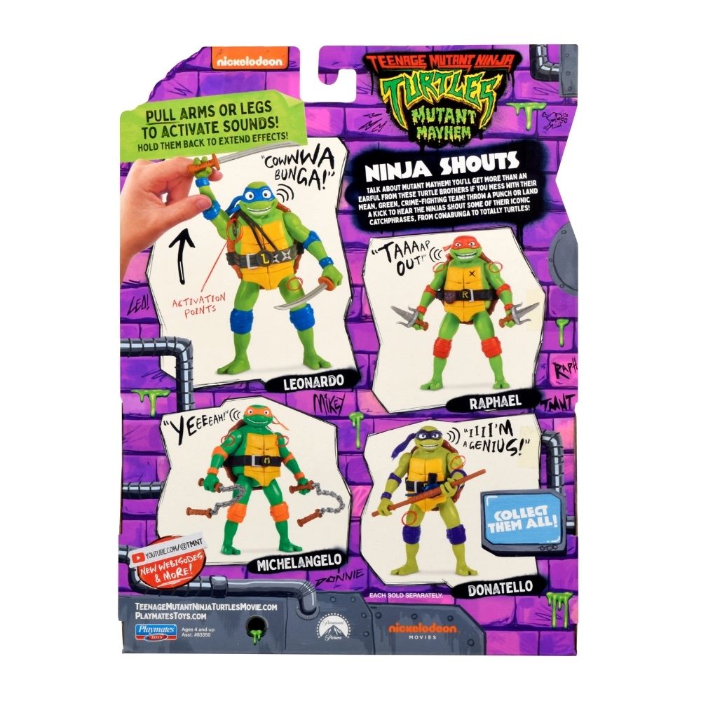 Tmnt Movie Χελωνονιντζάκια Deluxe Φιγούρες (4 Σχέδια) TU800000 - Teenage Mutant Ninja Turtles