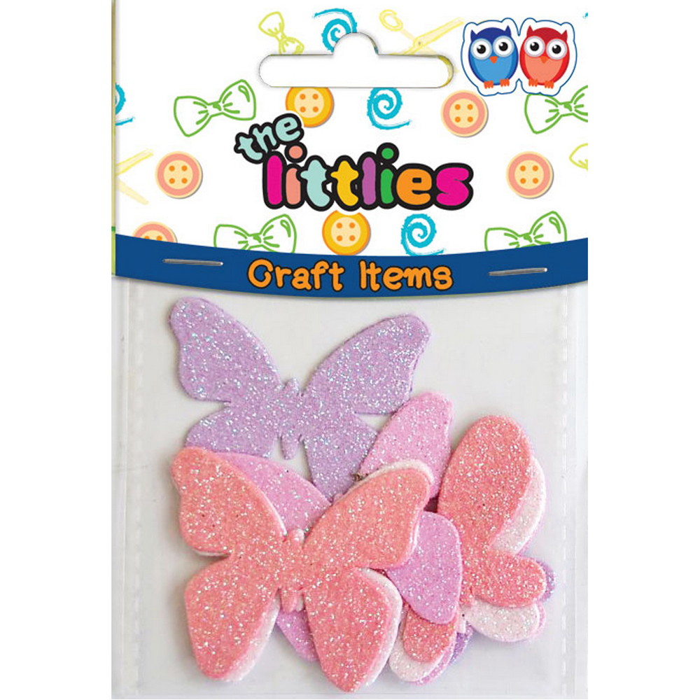 Πεταλούδες Χειροτεχνίας The littlies Glitter Χειροποίητα 8 Τμχ.  000646062 - the littlies