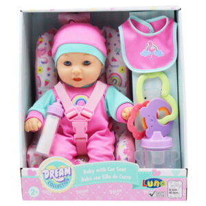 Μωρό 30 εκ. Σετ Καρεκλάκι Αυτοκινήτου Luna Toys 000622189 - Luna Toys