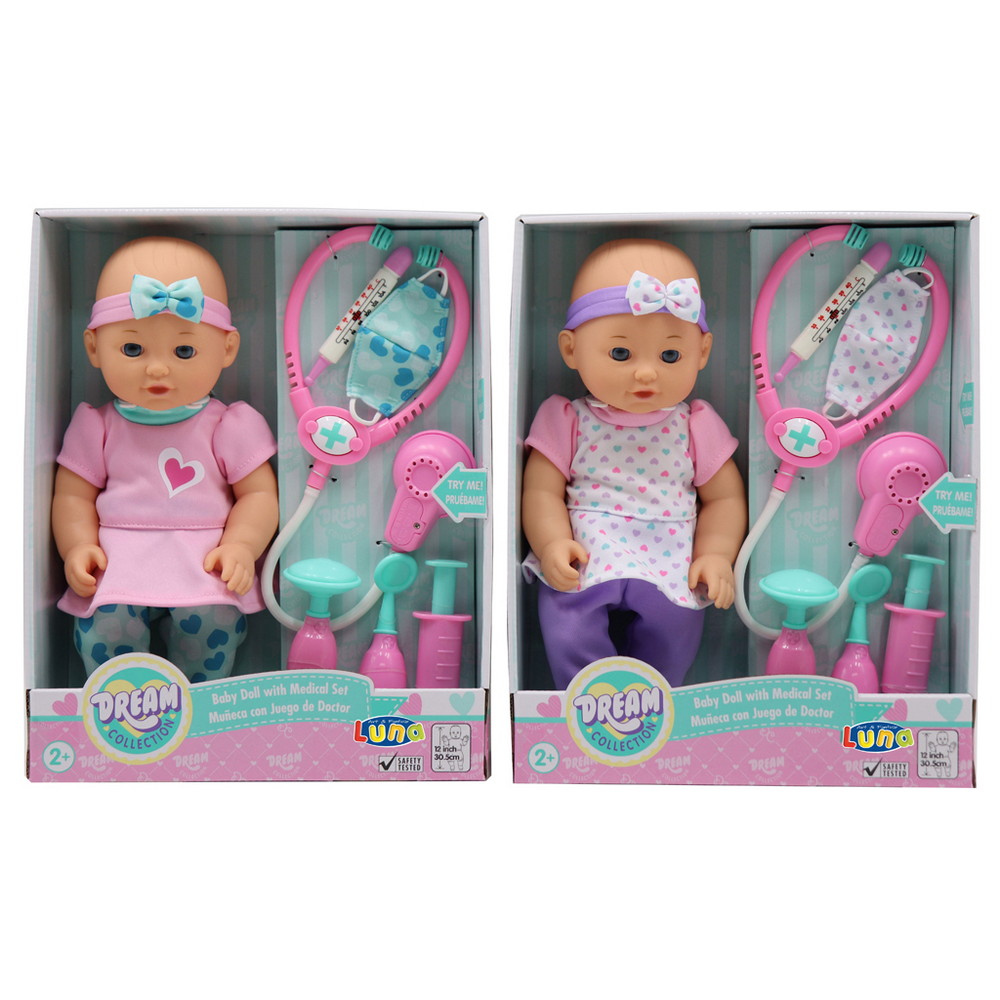 Μωρό 30 εκ. Σετ Ιατρικής Luna Toys 2 Σχέδια 000622185 - Luna Toys