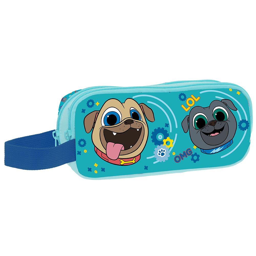 Disney Σχολική Κασετίνα Βαρελάκι Puppy Dog 2 Θήκες 000562356