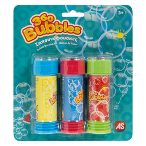 AS 3 Μπουκαλάκια Σαπουνόφουσκες 360 Bubbles  5200-01355 - AS Company