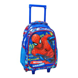 Σχολική Τσάντα Τρόλεϊ Δημοτικού Spiderman Beyond Amazing 3 Θήκες 000508122 - Must