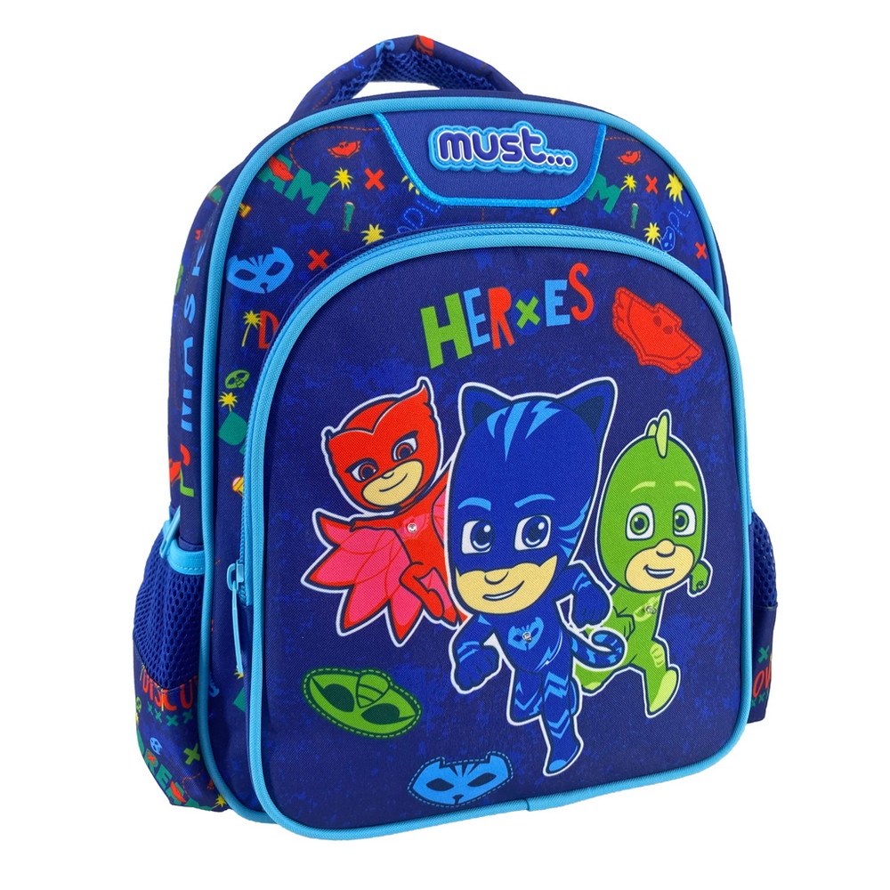 Σχολική Τσάντα Πλάτης Νηπίου PJ Masks Heroes Must 2 Θήκες  000484273 - Must