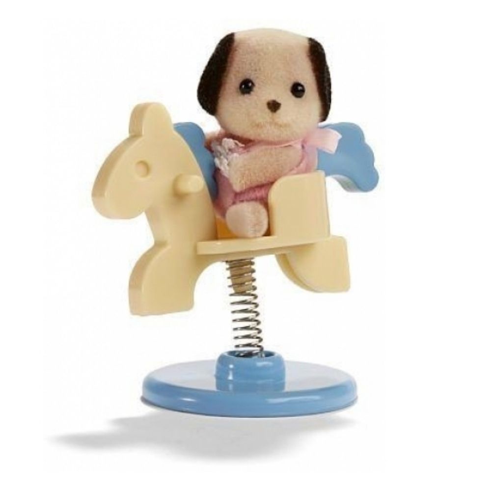 Sylvanian Families: Baby Carry Case (Beagle Dog on Pony Ride) (4391R1) - Sylvanian Families