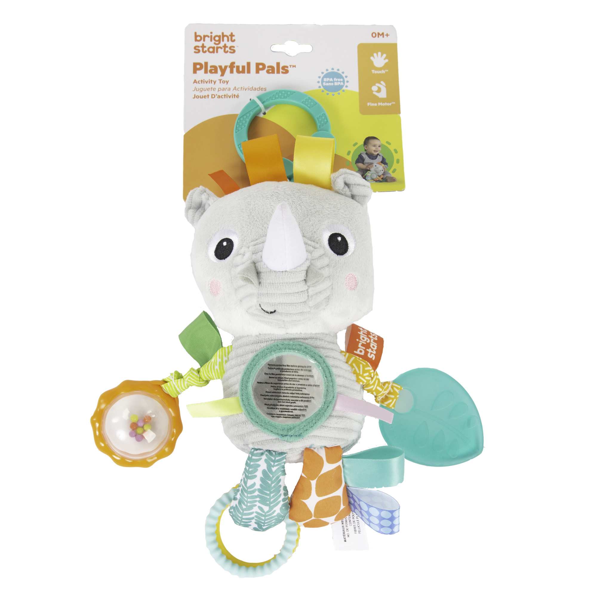 Bright Starts Kids II Playful Pals Activity Toy - Rhino Παιχνίδι 12275 - Bright Starts