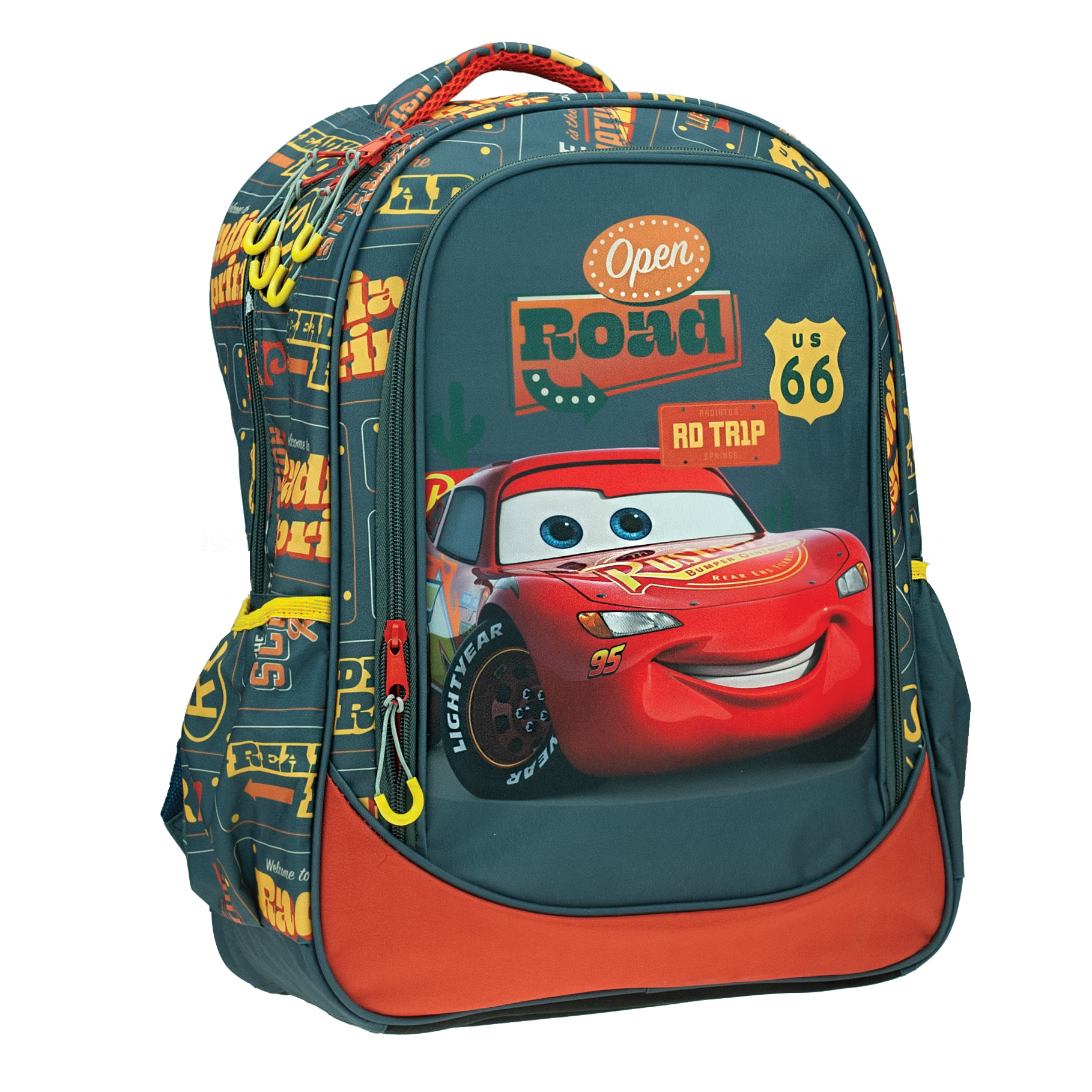 Gim, Cars Gim Τσάντα Δημοτικού Πλάτης Οβάλ Cars On The Road 341-35031