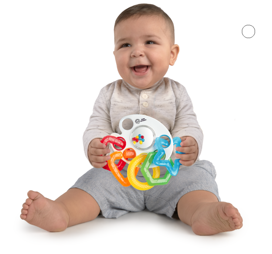 Baby Einstein Kids II Baby Einstein Shake, Rattle & Soothe Teether Links Ring Toy Παιχνίδι 12355 - Baby Einstein
