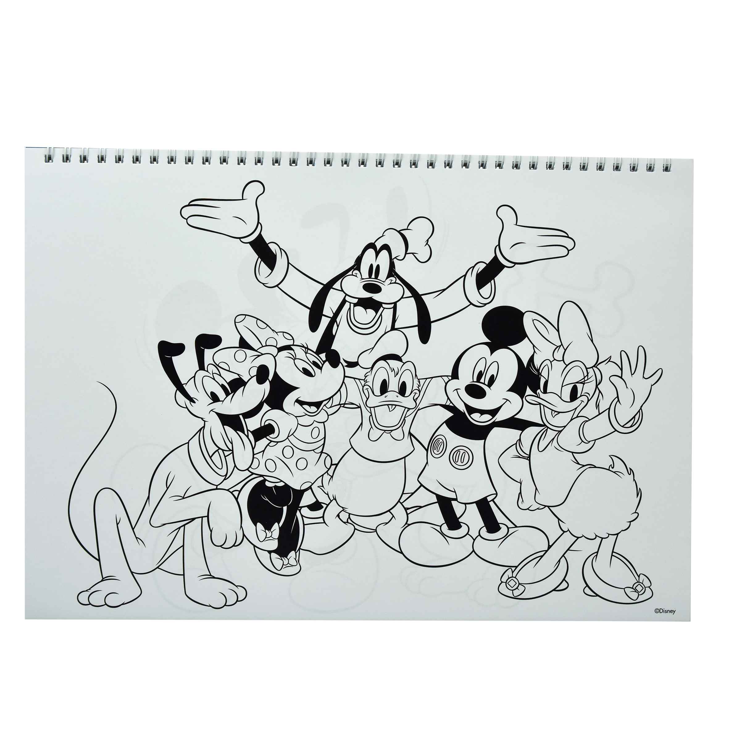 Gim Μπλοκ Ζωγραφικής 23x33cm 40 Φύλλων + Αυτοκόλλητα Mickey 340-86416 - Gim