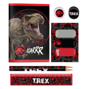 Σχολικό Σετ Jurassic World 10 Τμχ. σε Pvc Τσαντάκι 000570929 - Jurassic World