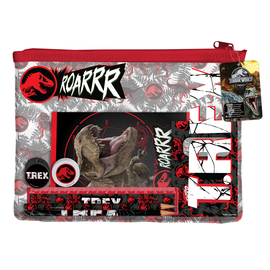 Σχολικό Σετ Jurassic World 10 Τμχ. σε Pvc Τσαντάκι 000570929 φωτογραφία