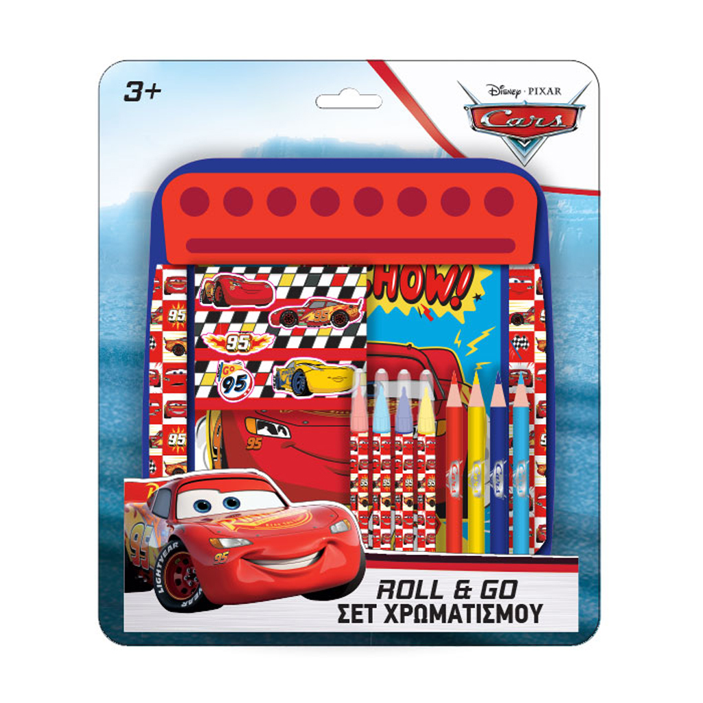 Σετ Χρωματισμού Disney Cars Roll & Go 21x24,5 εκ. 000563715 - Cars