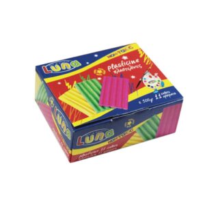 Πλαστελίνη Luna 500 γρ., 11 Χρώματα 000039409 - Luna Toys