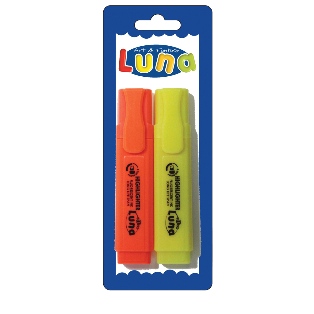 Μαρκαδόροι Mini Υπογράμμισης Luna 3 Χρώματα (Κίτρινο, Πορτοκαλί) 000601832 - Luna Toys