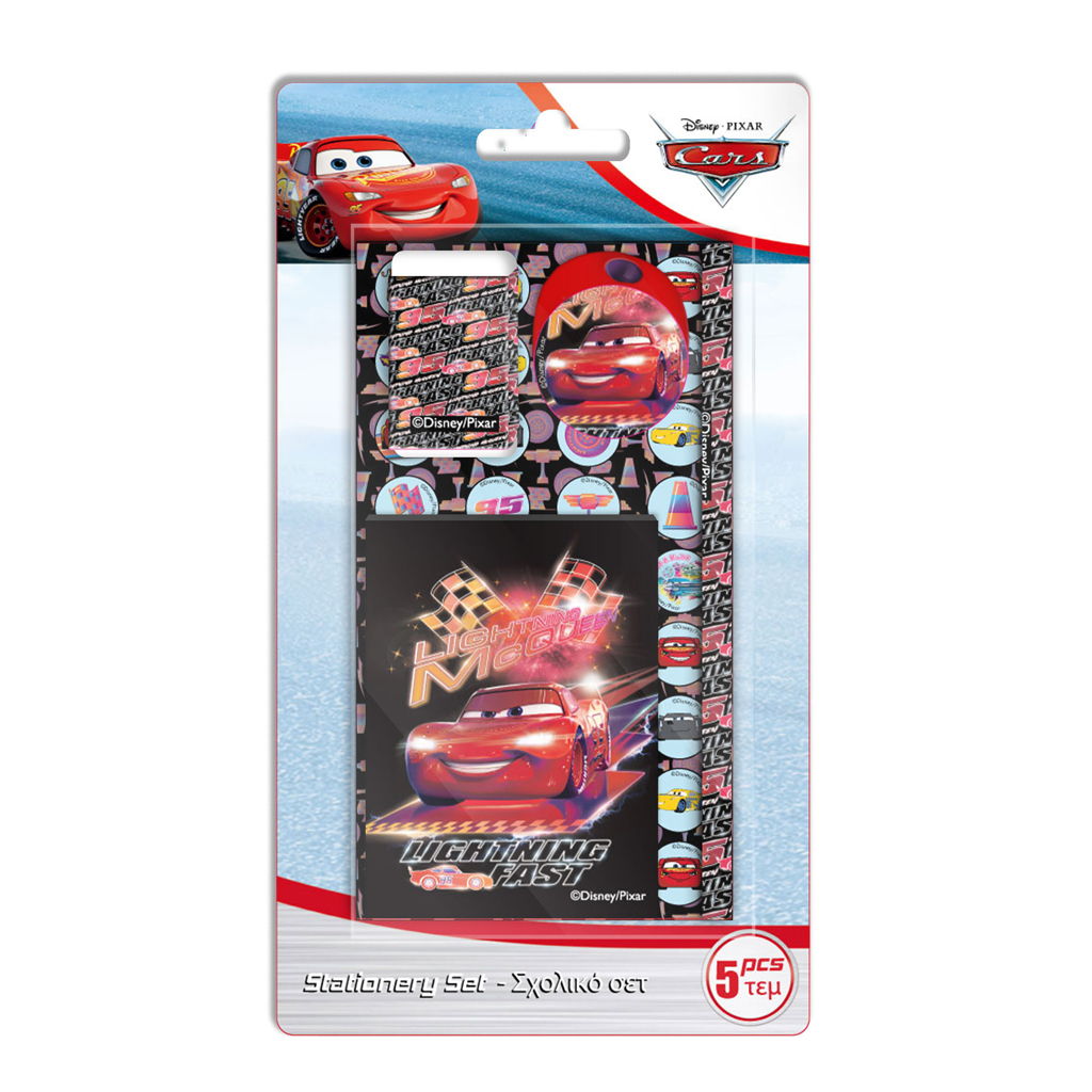 Cars Σχολικο Σετ Disney Cars 5 Τμχ. 000563628