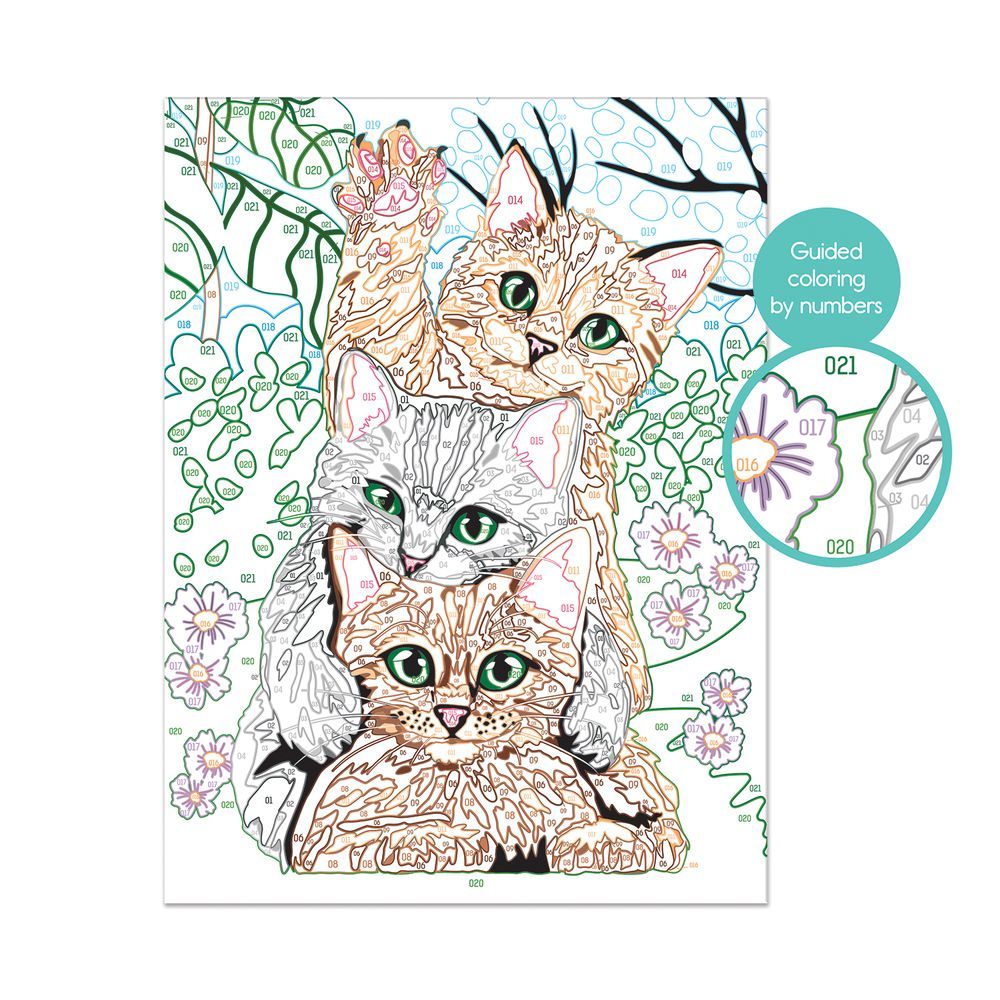 AS Company Paint & Frame Ζωγραφίζω Με Αριθμούς Funny Kitties Για Ηλικίες 9+ Χρονών 1038-41010 - AS Company