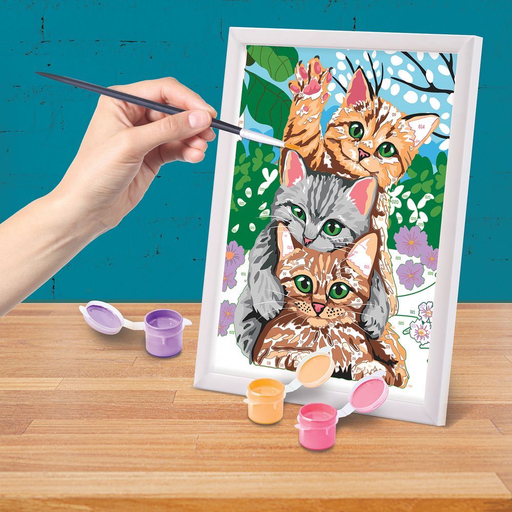 AS Company Paint & Frame Ζωγραφίζω Με Αριθμούς Funny Kitties Για Ηλικίες 9+ Χρονών 1038-41010 - AS Company