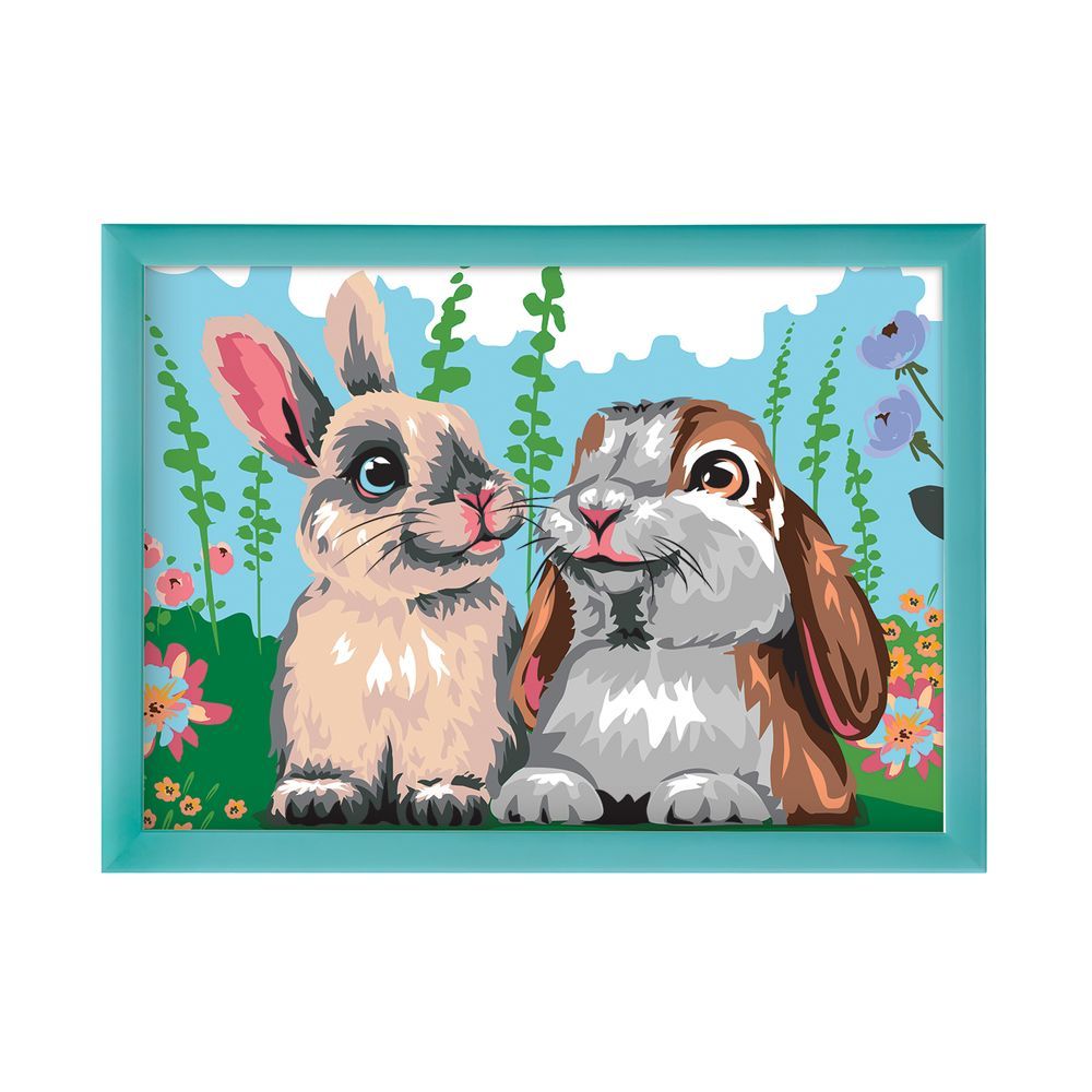 AS Company Paint & Frame Ζωγραφίζω Με Αριθμούς Cute Bunnies Για Ηλικίες 9+ Χρονών 1038-41011 - AS Company