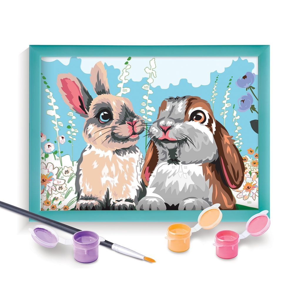 AS Company Paint & Frame Ζωγραφίζω Με Αριθμούς Cute Bunnies Για Ηλικίες 9+ Χρονών 1038-41011 - AS Company