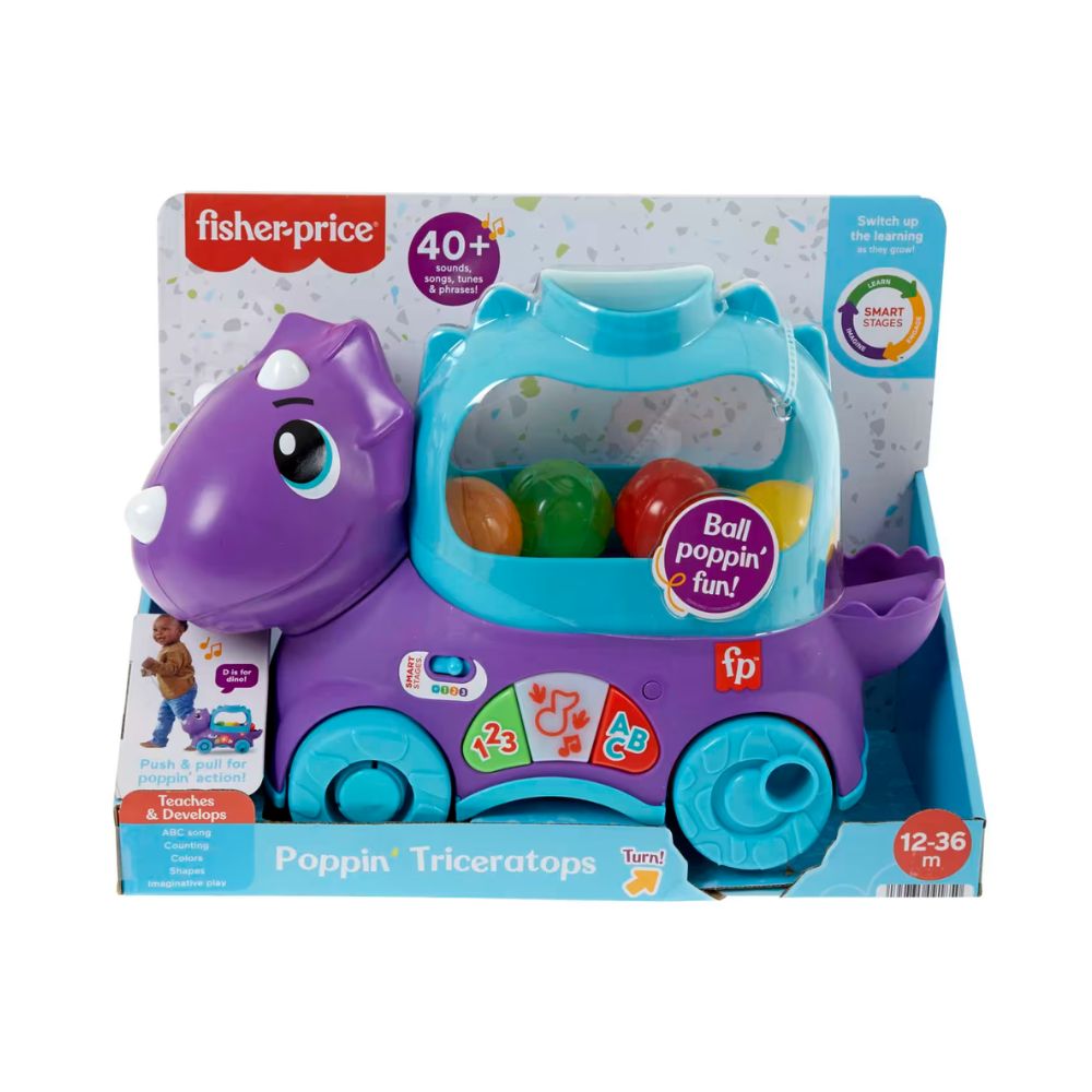 Fisher Price Εκπαιδευτικό Συρόμενο Δεινοσαυράκι HNR55 - Fisher-Price