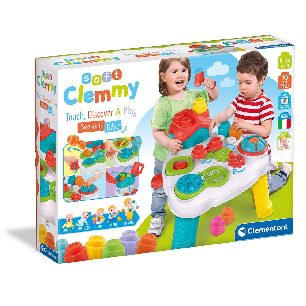 Baby Clementoni Soft Clemmy Αισθητηριακό Τραπέζι Για 12-36 Μηνών 1033-17704 - Baby Clementoni