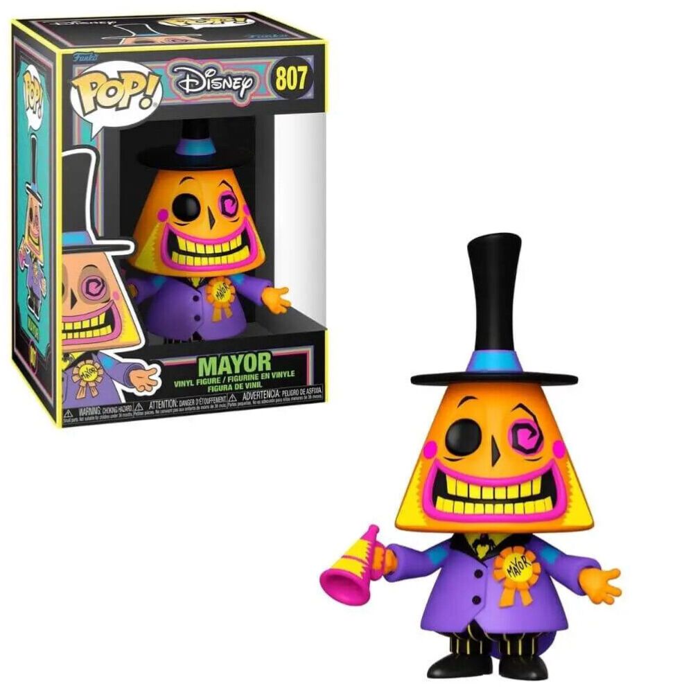 Funko Pop! Disney: The Nightmare Before Christmas - Mayor (Blacklight) #807 Vinyl Figure - Funko Pop!