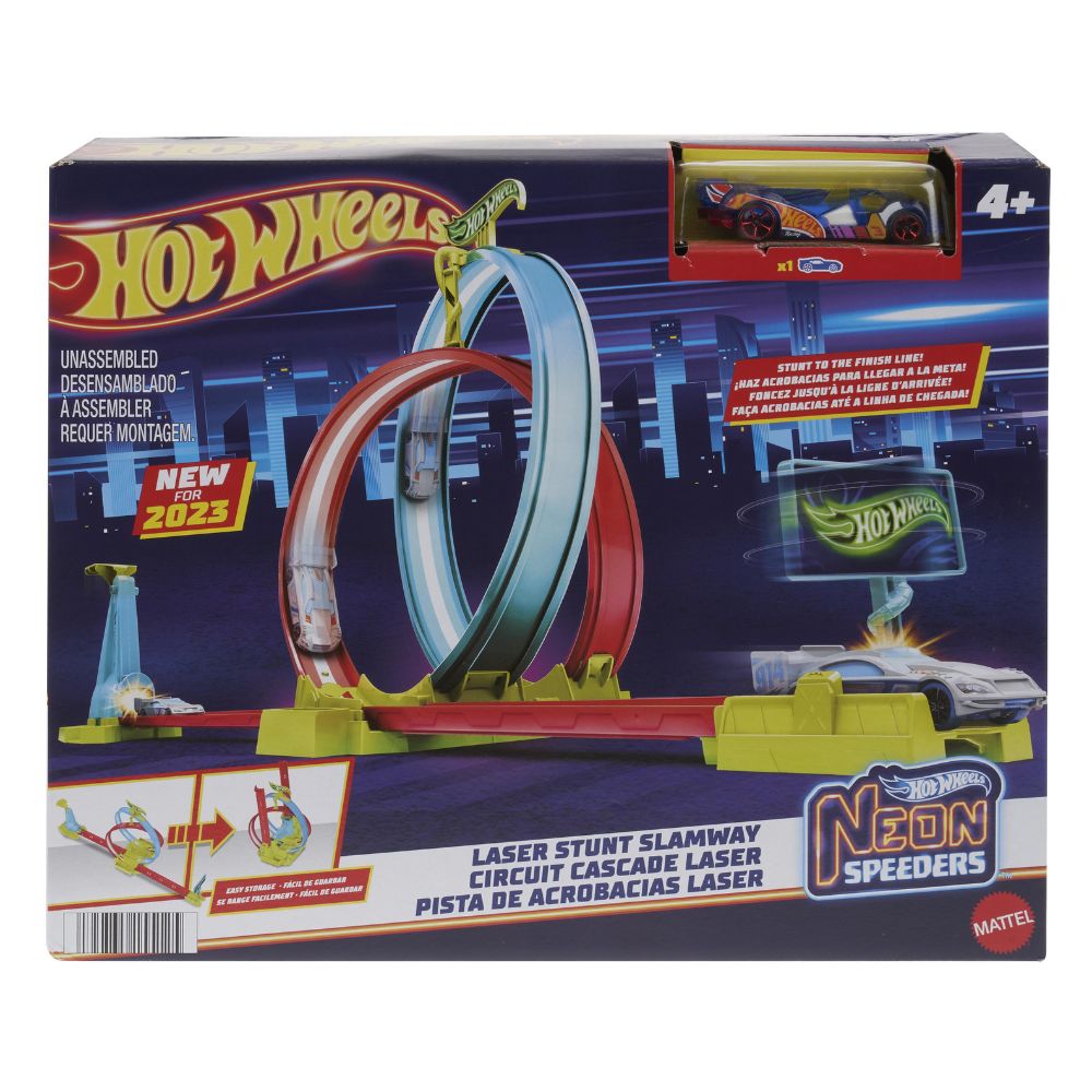 Hot Wheels hw Πίστα Neon Speeders HPC05 - Hot Wheels