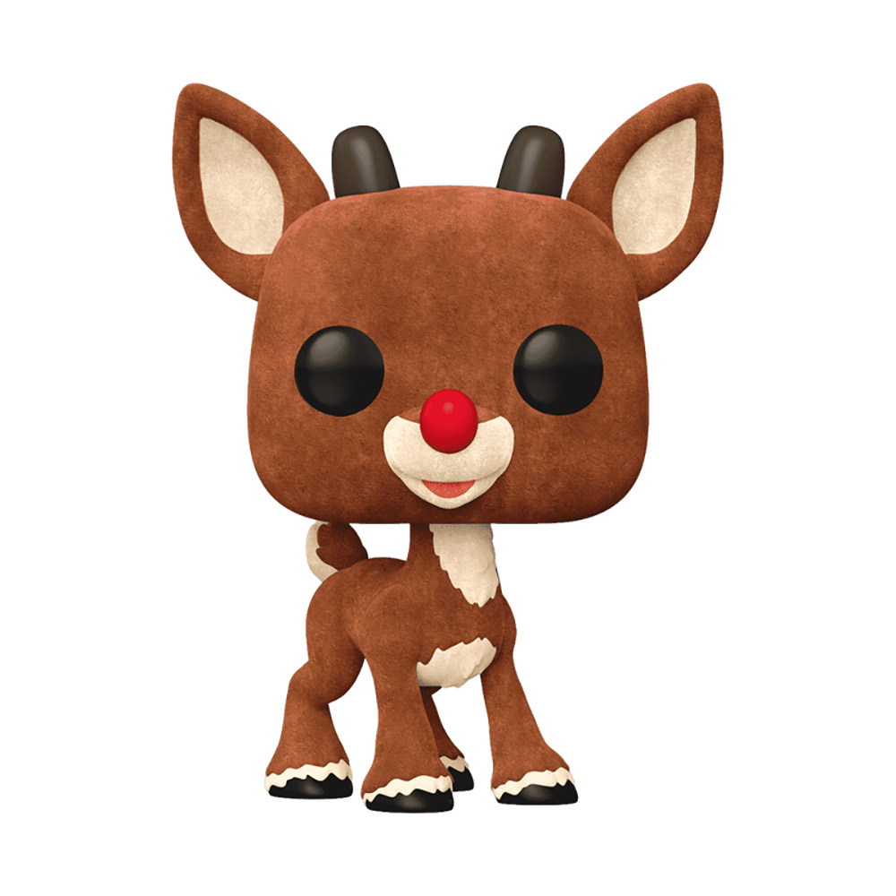 Funko Pop! Movies: Rudolph Red-Nosed Reindeer - Rudolph (Flocked) (Amazon Exclusive) #1260 Vinyl Figure - Funko Pop!