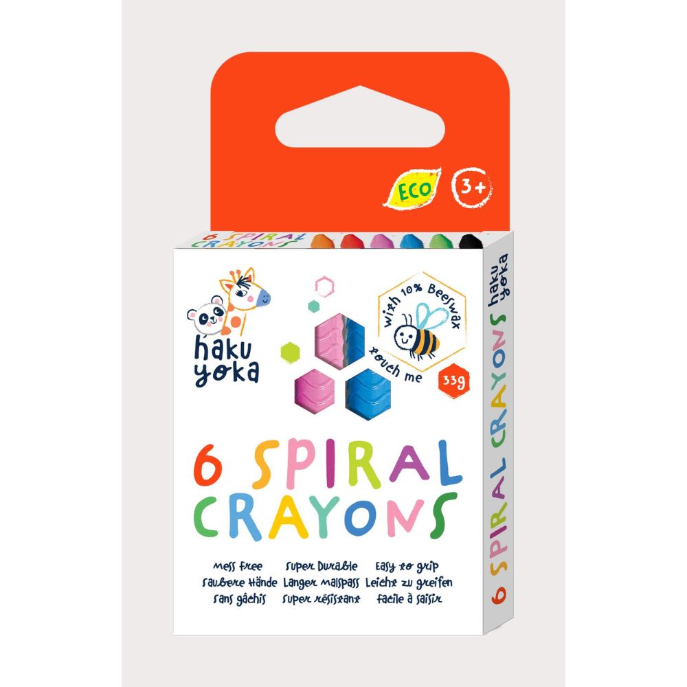 Haku Yoka Spiral Crayons - 6 Colours CP223077 - Haku Yoka