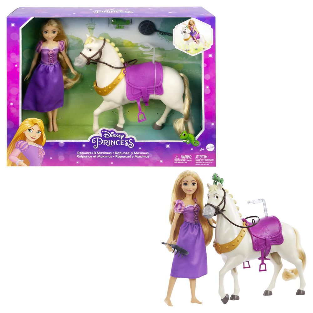 Disney Princess Rapunzel και Maximus Άλογο HLW23 - Disney Princess