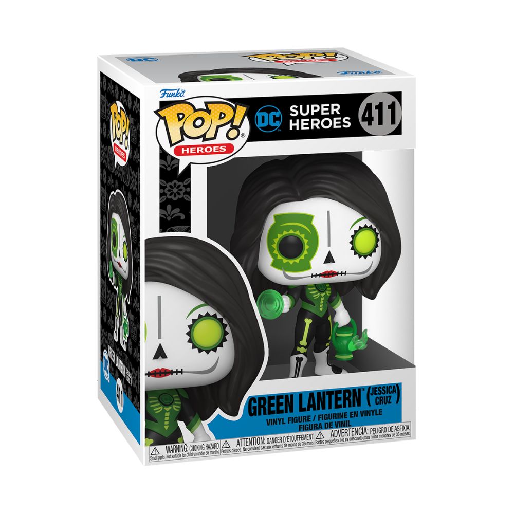 Funko POP! Heroes DC: Dia De Los - Green Lantern - Jessica Cruz #411 Vinyl Figure 57415 - Funko Pop!