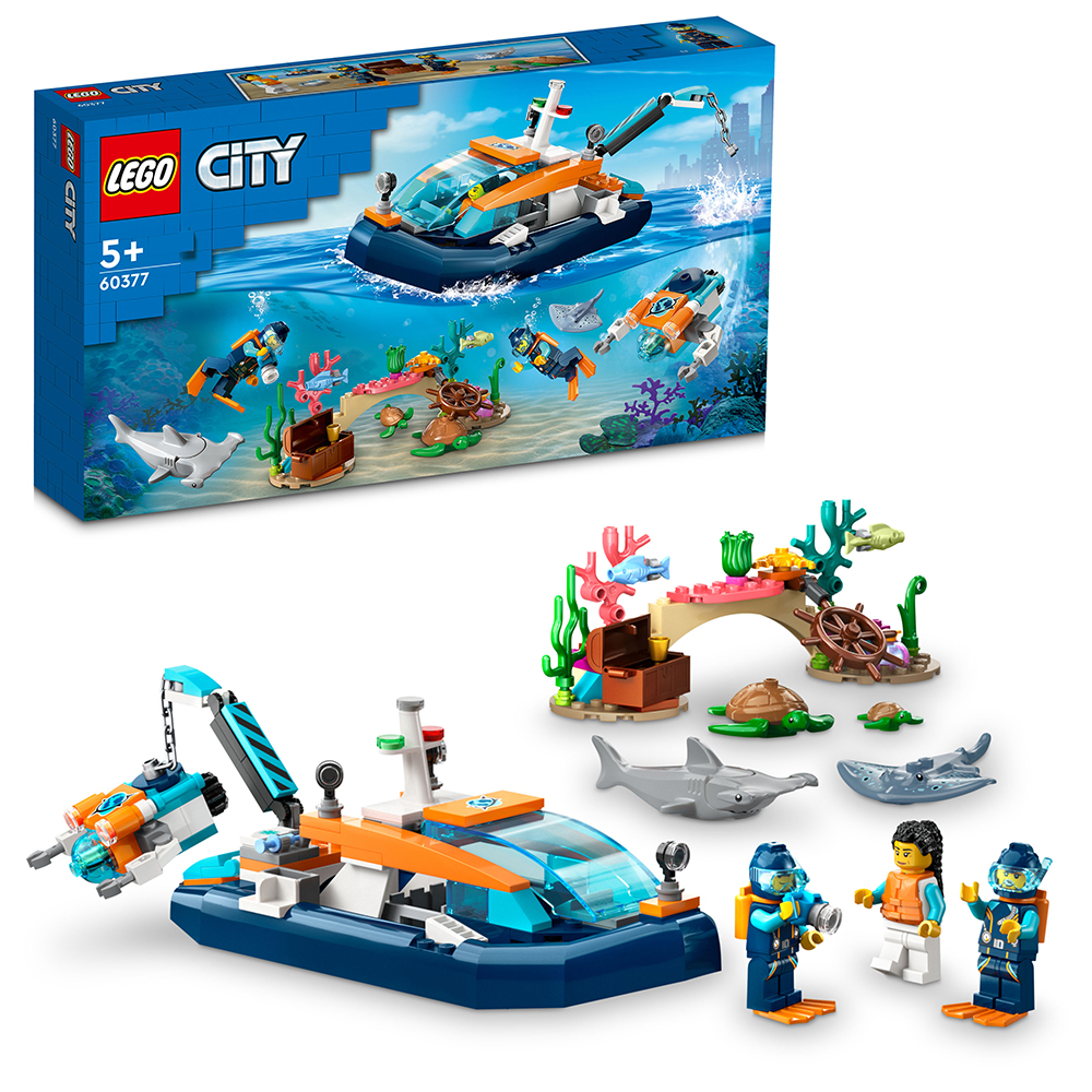 LEGO City Σκάφος Εξερευνητικών Καταδύσεων 60377 - LEGO, LEGO City, LEGO City Great Vehicles