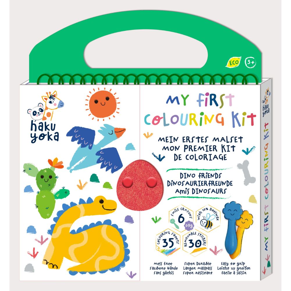 Haku Yoka My First Colouring Kit - Dino Friends CS223070 - Haku Yoka