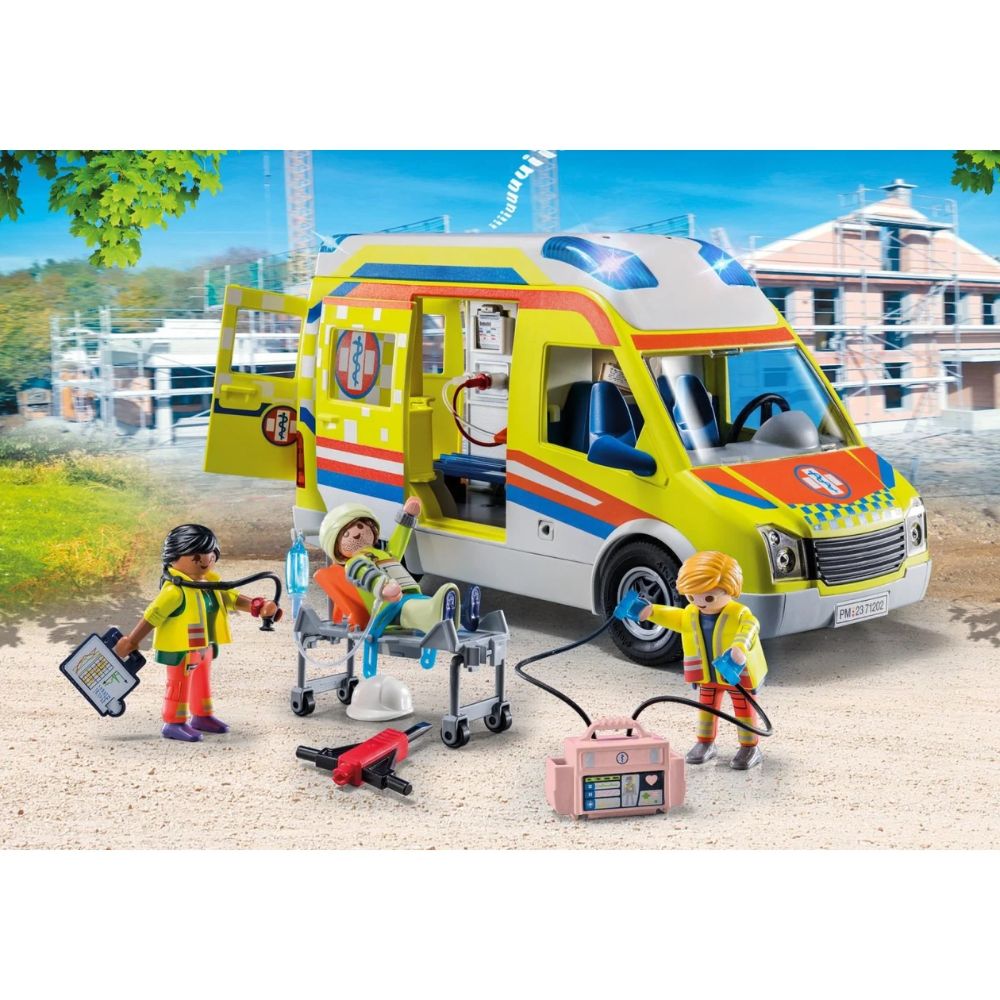 Playmobil Ασθενοφόρο Με Διασώστες 71202 - Playmobil City Life