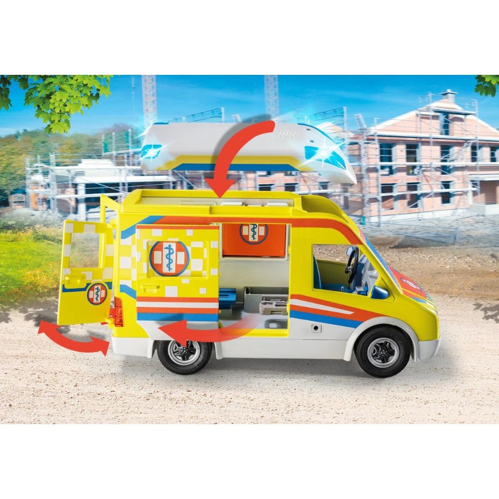 Playmobil Ασθενοφόρο Με Διασώστες 71202 - Playmobil City Life