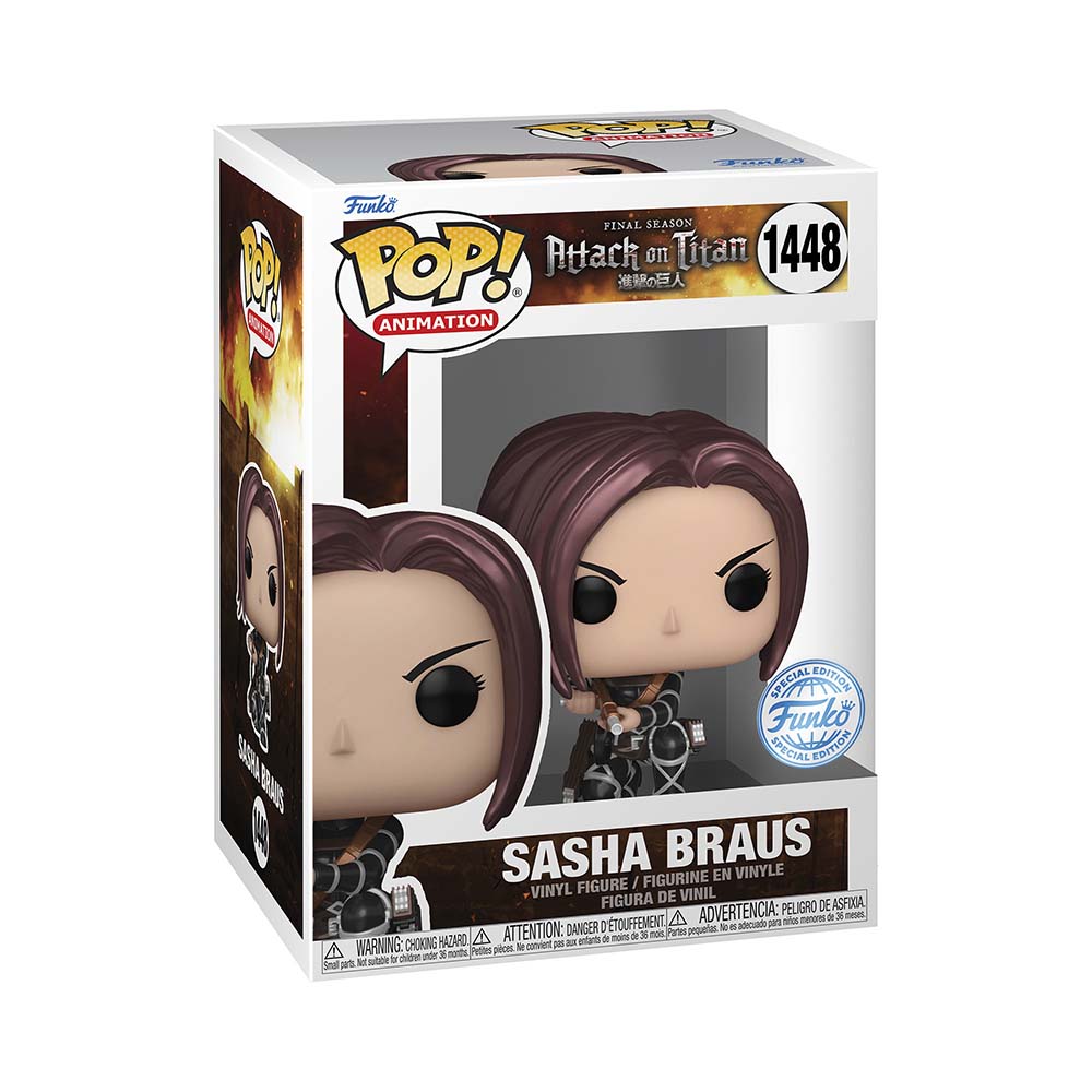 Funko Pop! Animation: Attack on Titan S4 - Sasha Braus (Metallic ...