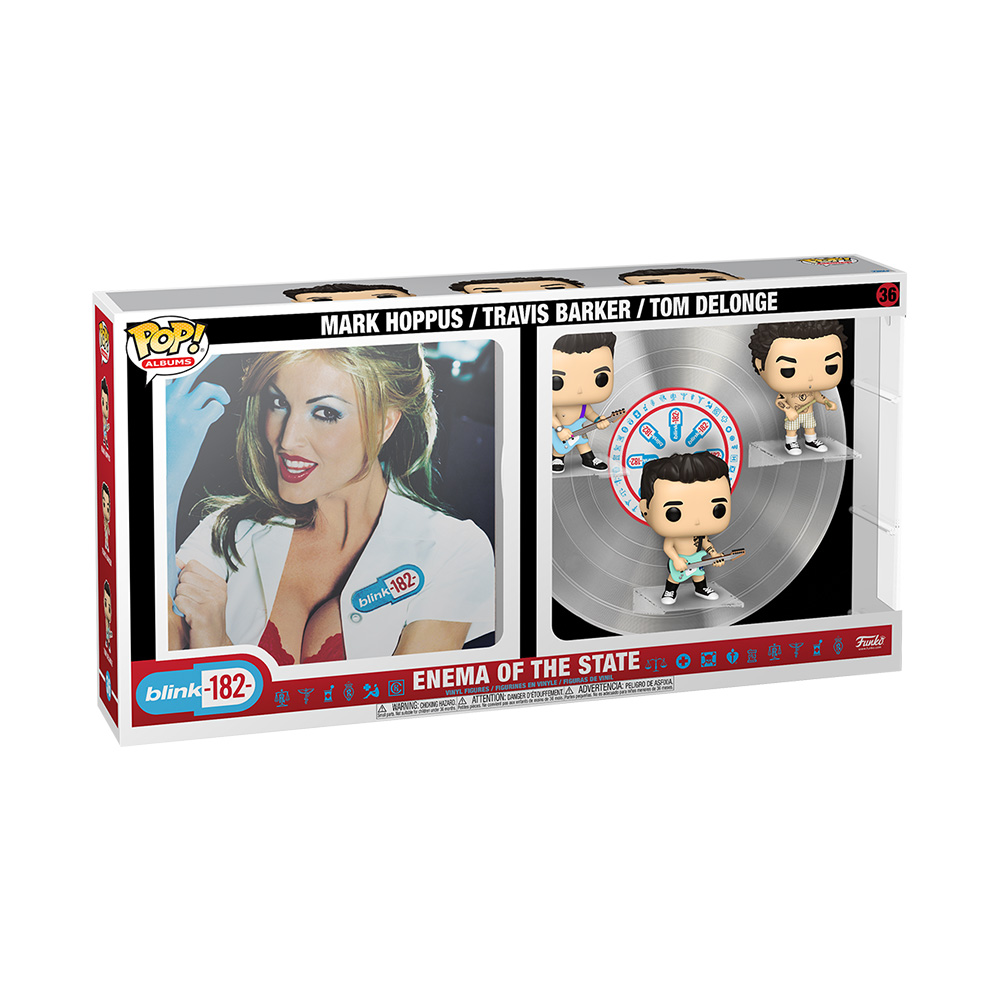 Funko Pop! Albums Deluxe: Blink-182 - Mark Hoppus, Travis Barker, Tom DeLonge (Enema of the State) #36 Vinyl Figures - Funko Pop!