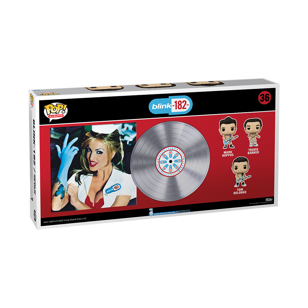 Funko Pop! Albums Deluxe: Blink-182 - Mark Hoppus, Travis Barker, Tom DeLonge (Enema of the State) #36 Vinyl Figures - Funko Pop!