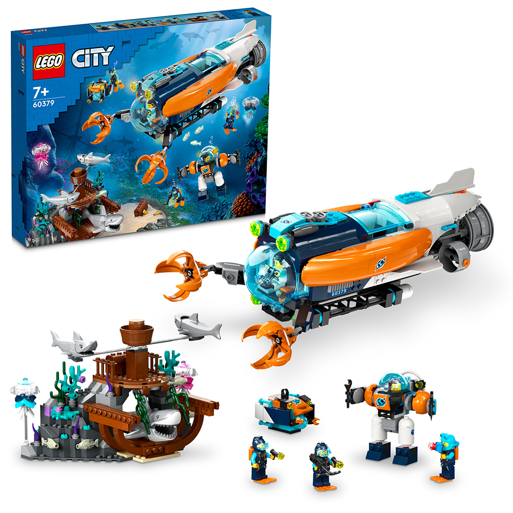 LEGO City Εξερευνητικό Υποβρύχιο Μεγάλου Βάθους 60379 - LEGO, LEGO City, LEGO City Great Vehicles