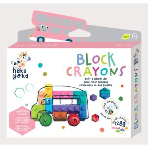 Haku Yoka Block Crayons - School Bus CP223084 - Haku Yoka