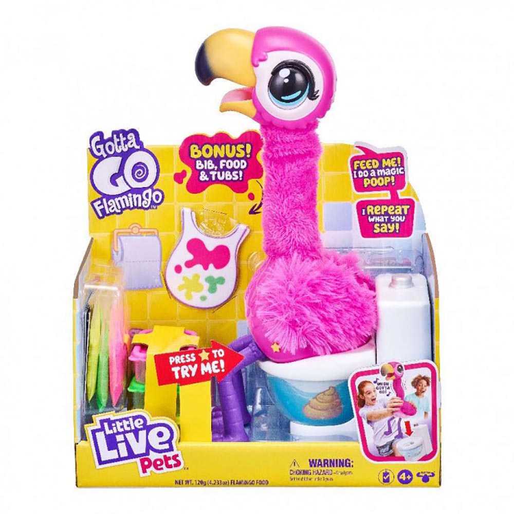 Little Live Pets Gotta Go Bingo Flamingo Ηλεκτρονικό Pet LPG03000 - Little Live Pets