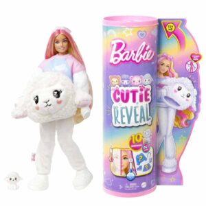 Barbie Cutie Reveal Κούκλα Και Αξεσουάρ, Cozy Cute Tees Προβατάκι Με Μπλουζάκι 'Dream' HKR03 - Barbie