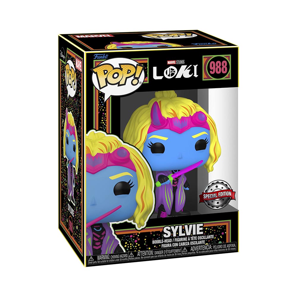 Funko Pop! Marvel Studios: Loki - Sylnie (Black Light) (Special Edition) #988 Bobble-Head Vinyl Figure - Funko Pop!
