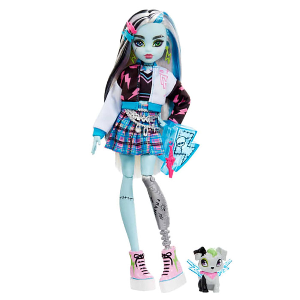 Κούκλα Monster High - Frankie Stein™ & Watzie Pet HHK53 - Monster High