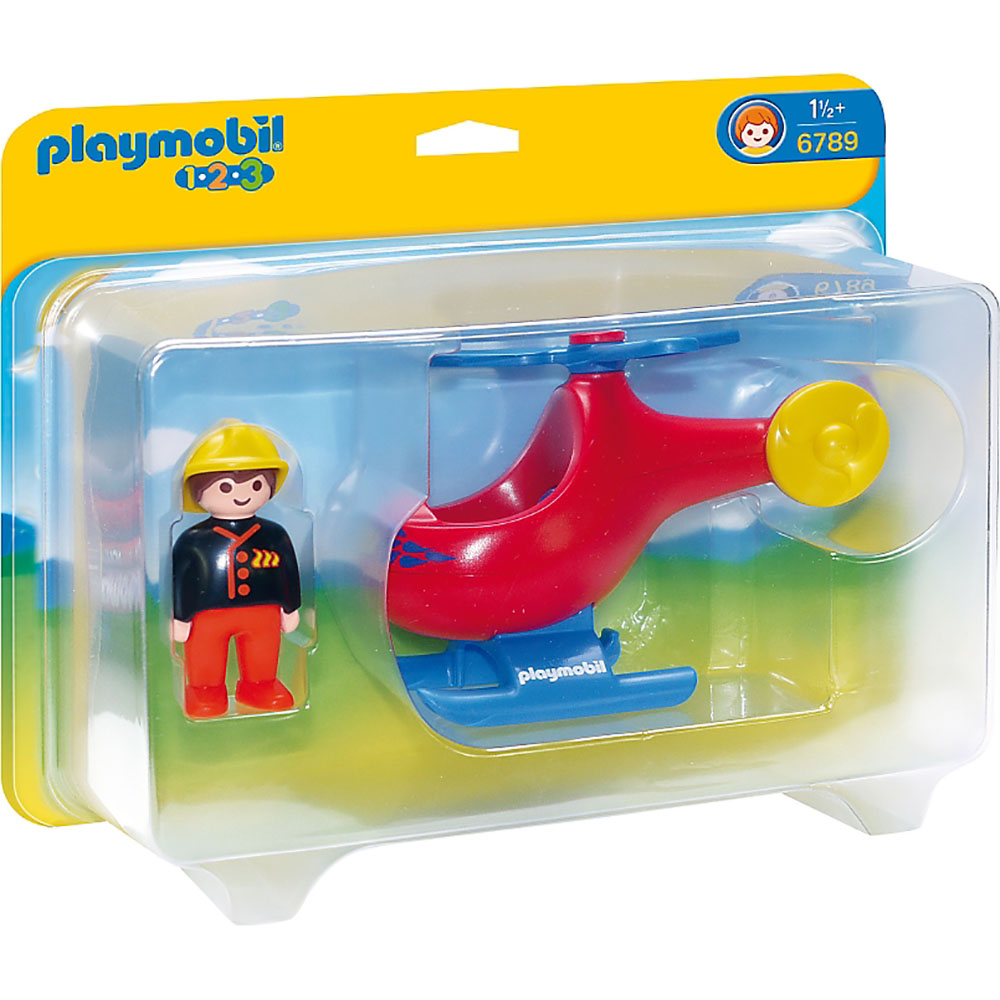Playmobil 1.2.3 Πυροσβεστικό ελικόπτερο 6789 - Playmobil 1.2.3
