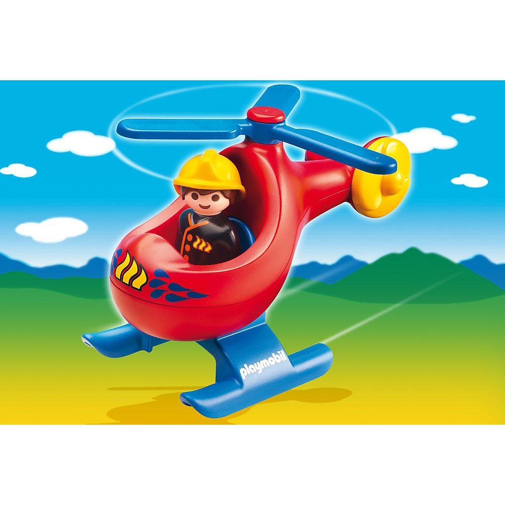 Playmobil 1.2.3 Πυροσβεστικό ελικόπτερο 6789 - Playmobil 1.2.3