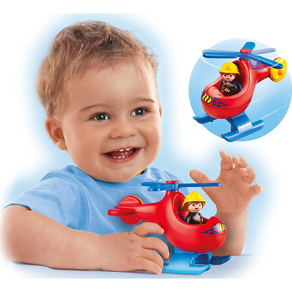 Playmobil 1.2.3 Πυροσβεστικό ελικόπτερο 6789 - Playmobil 1.2.3