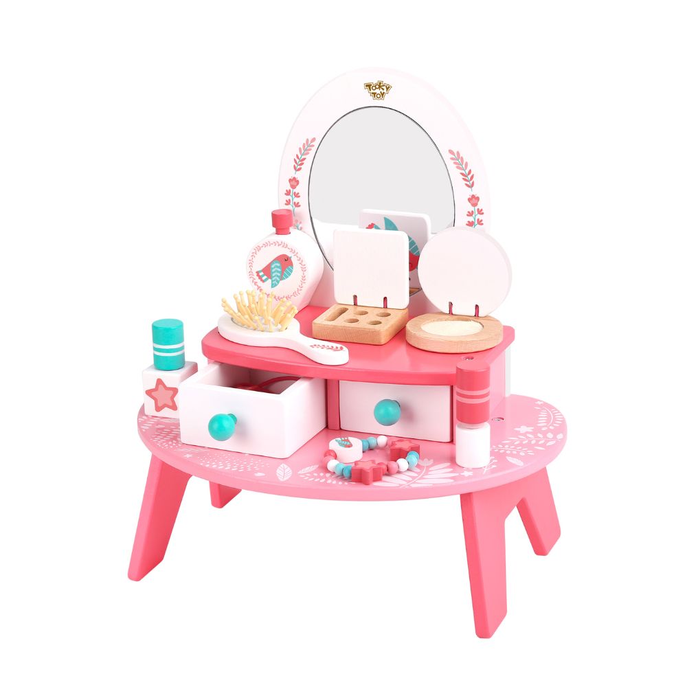 Tooky Toy Tooky Toy Ξύλινη Τουαλέτα Ομορφιάς Ροζ TL098A